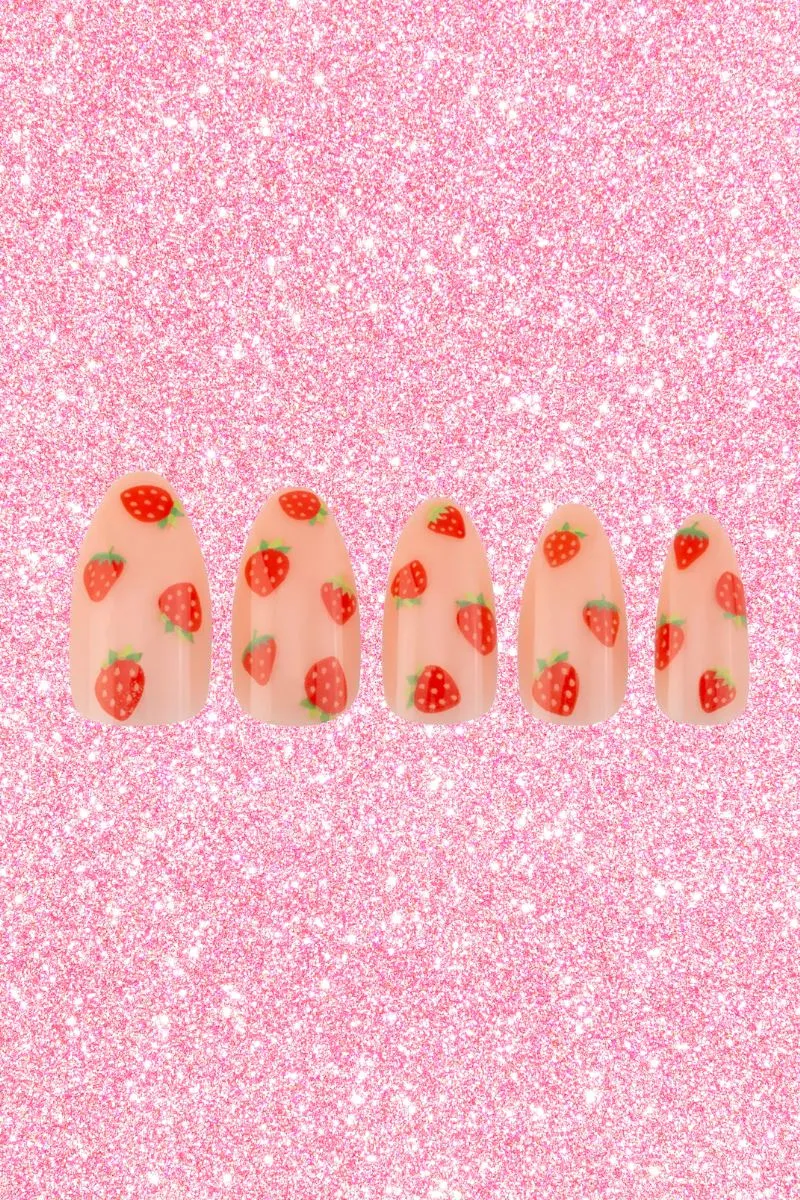 Paintlab Pink Strawberry Press on Nails sold by Mulberry and Grand product image thumbnail 3