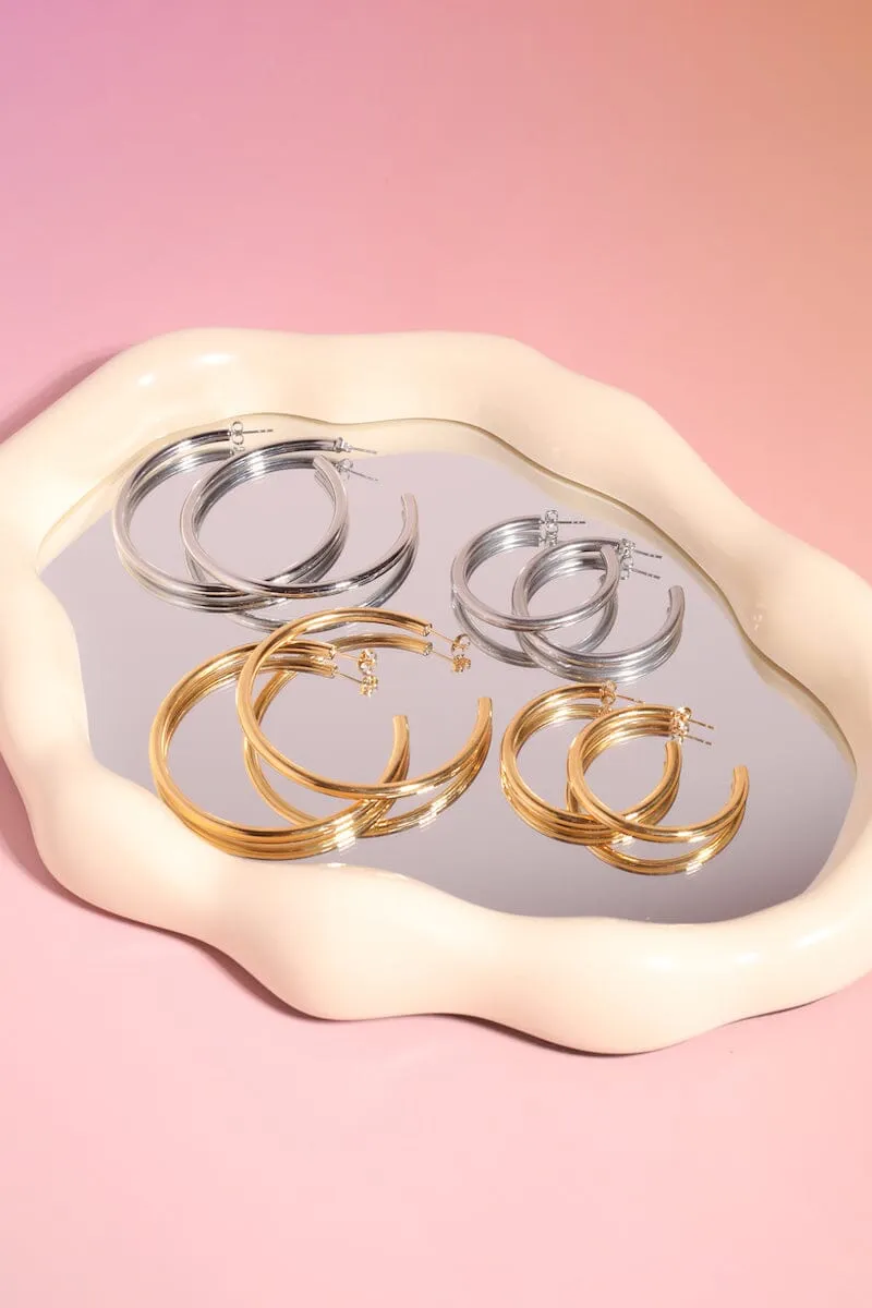 Classic Large Hoop Earrings sold by Mulberry and Grand product image thumbnail 4