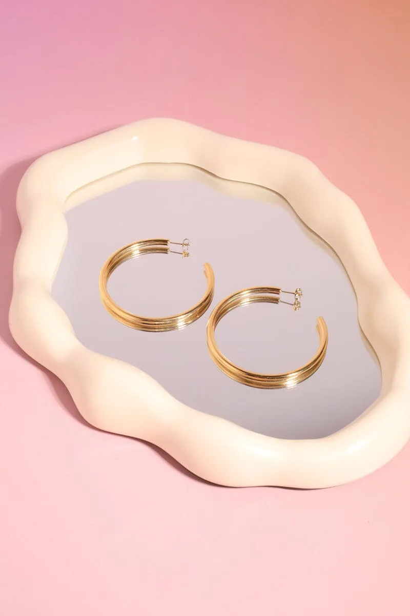 Classic Large Hoop Earrings sold by Mulberry and Grand product image thumbnail 3
