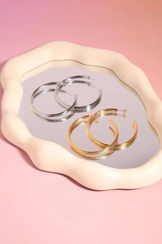 Classic Large Hoop Earrings sold by Mulberry and Grand