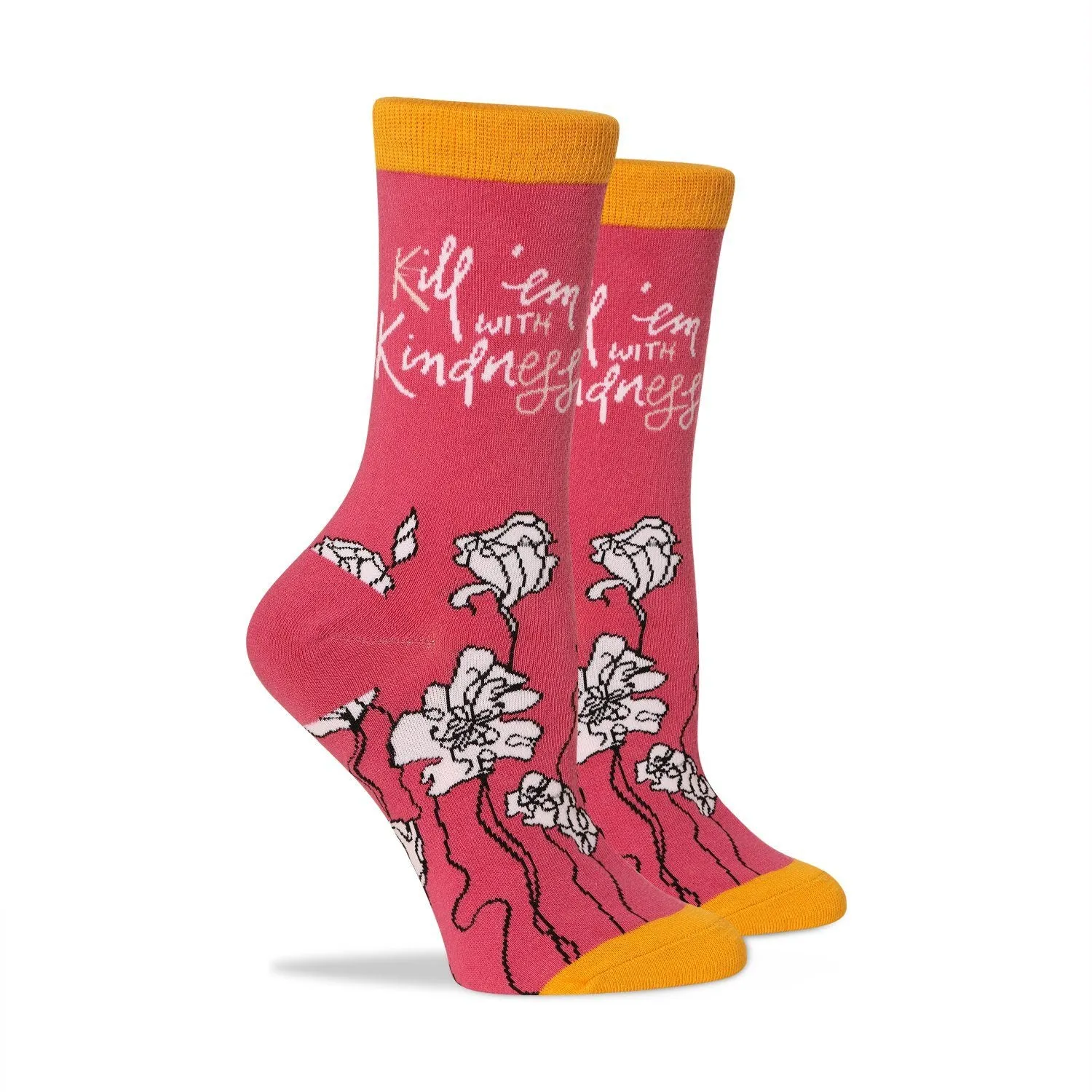 Kill 'em with Kindness Socks sold by Mulberry and Grand