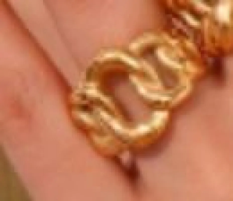 Chunky Chain Link Stacking Ring sold by Mulberry and Grand