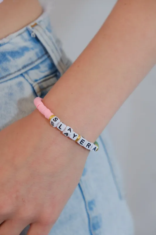 Slay Era Inspirational Beaded Bracelet sold by Mulberry and Grand