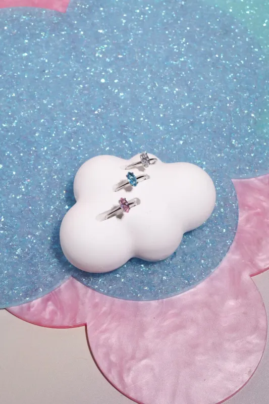 Shine Bright Midi Ring in Silver sold by Mulberry and Grand