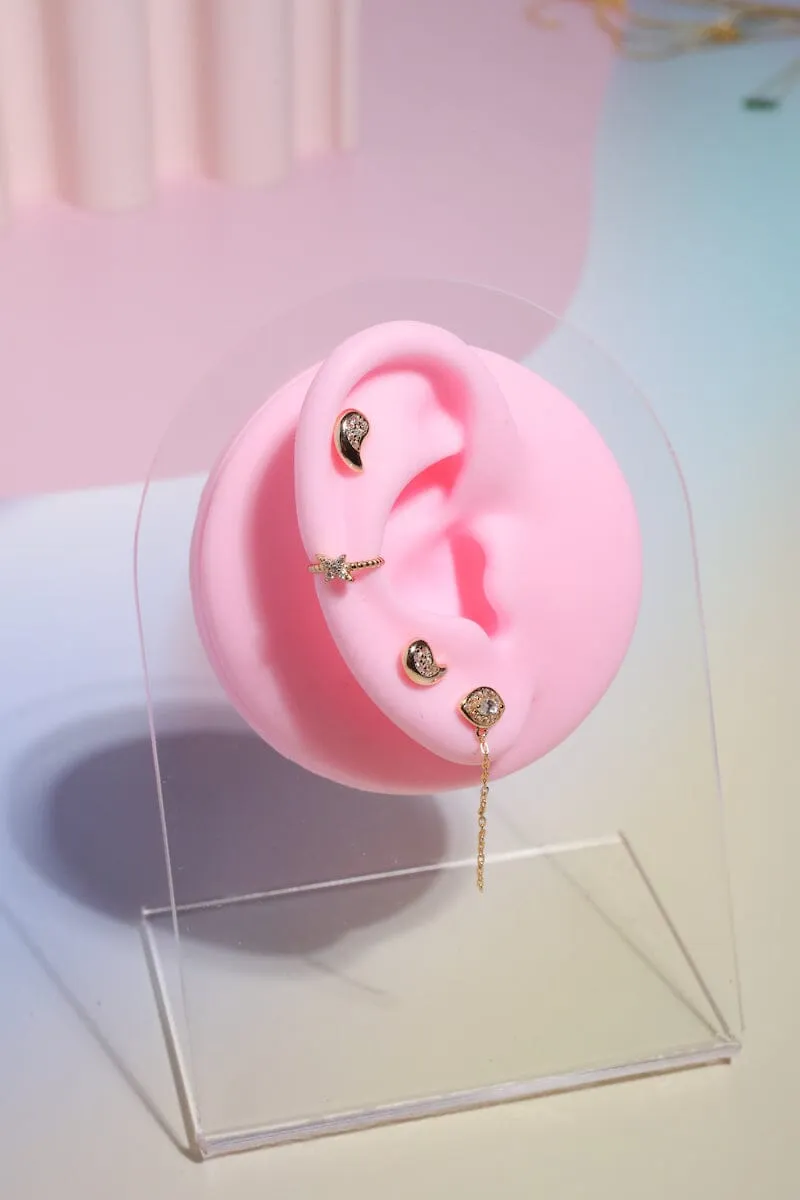 Evil Eye Sterling Silver Earring Set sold by Mulberry and Grand