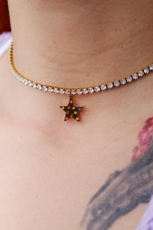 Star Power Choker Necklace sold by Mulberry and Grand