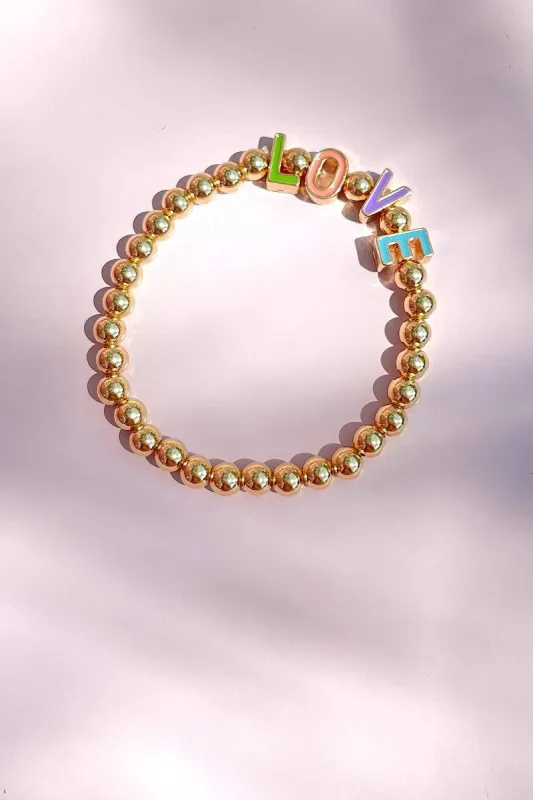 Love Beaded Bracelet sold by Mulberry and Grand