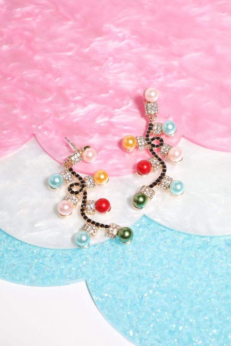 Holiday String Light Earrings sold by Mulberry and Grand
