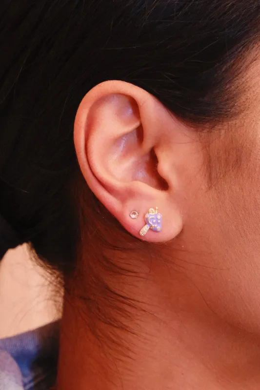 Starlight Garden Sterling Silver Stud Earrings sold by Mulberry and Grand