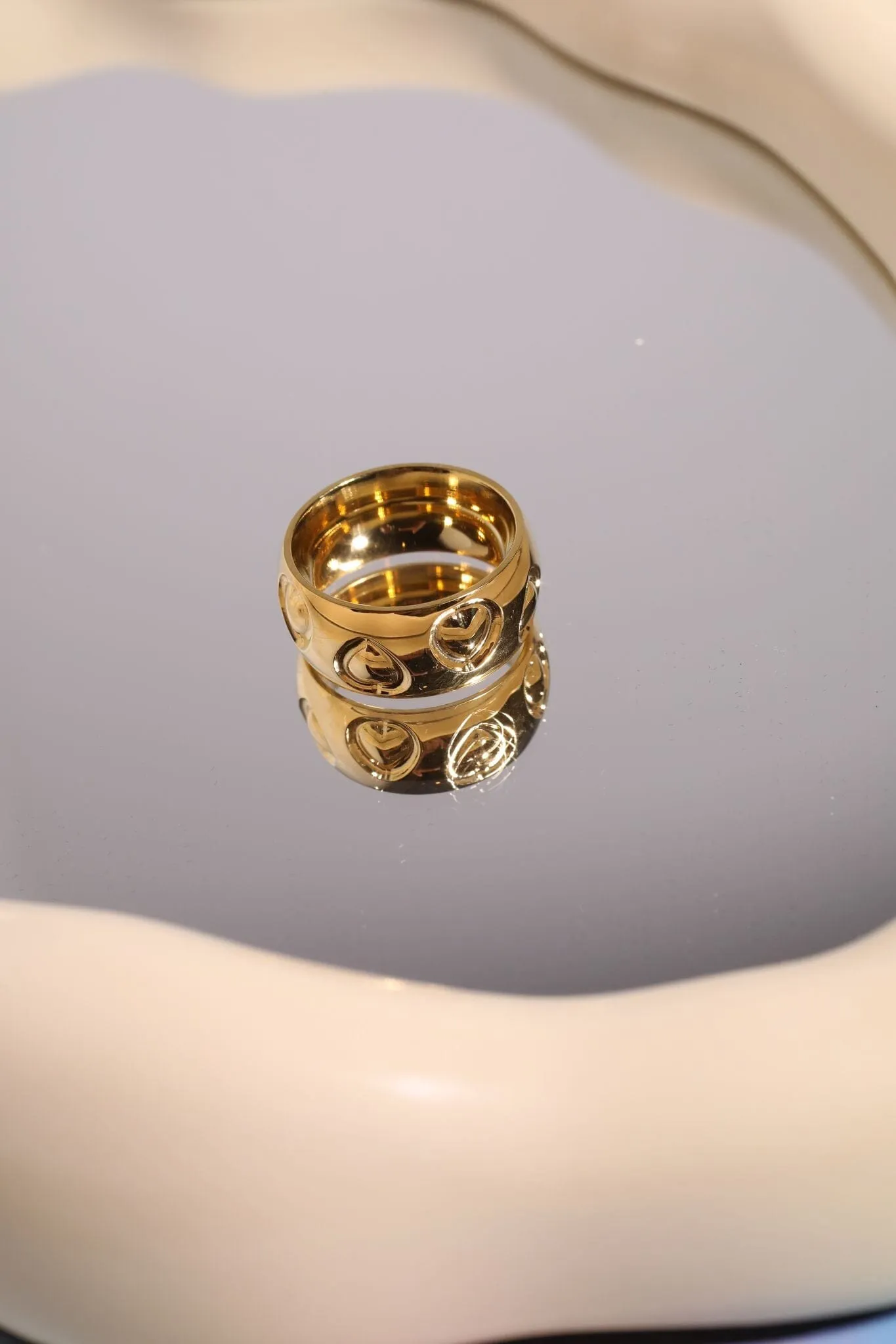 Hearts A Glow Stacking Ring sold by Mulberry and Grand product image thumbnail 2
