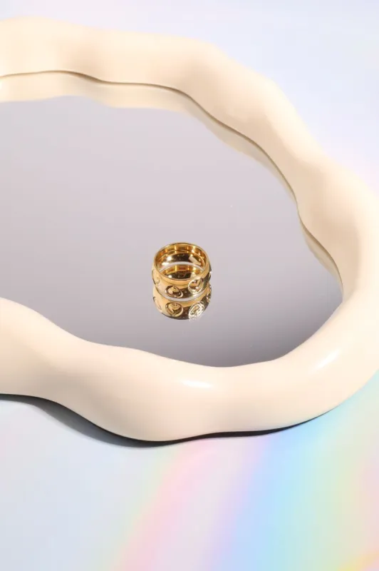 Hearts A Glow Stacking Ring sold by Mulberry and Grand