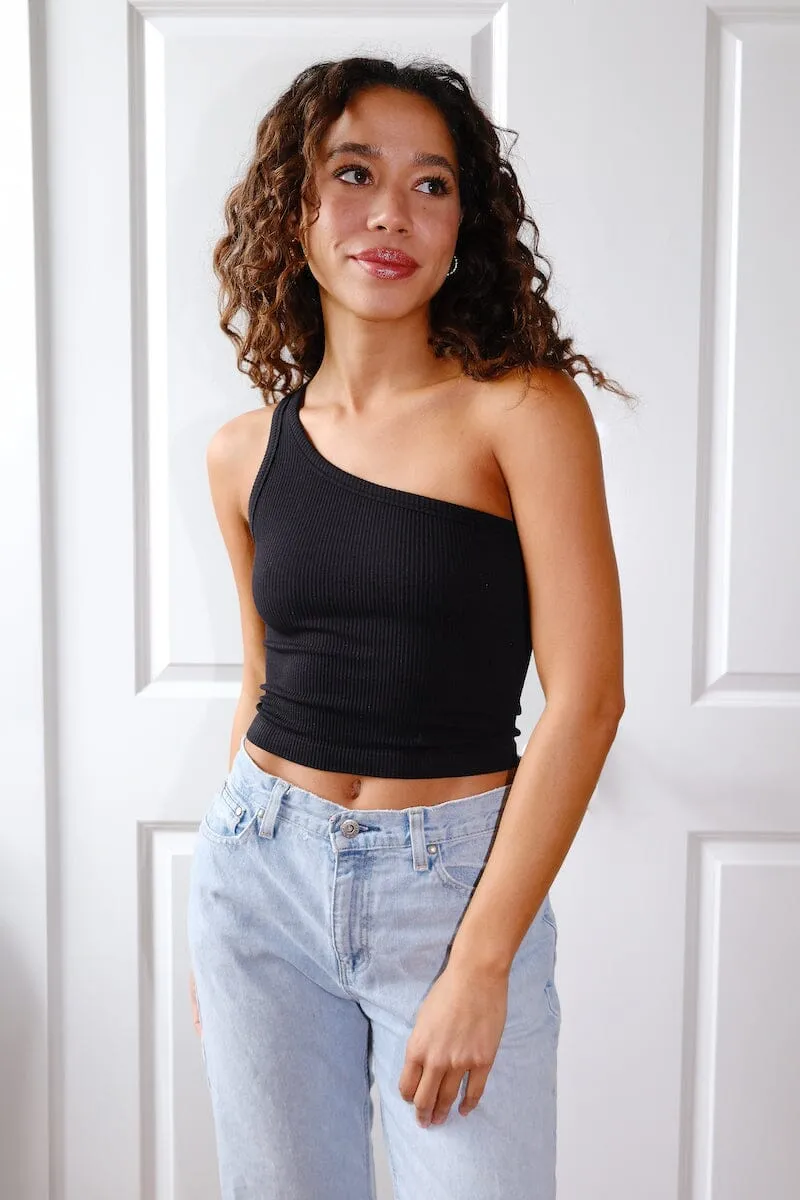 Tai One Strap Ribbed Seamless Top sold by Mulberry and Grand product image thumbnail 2