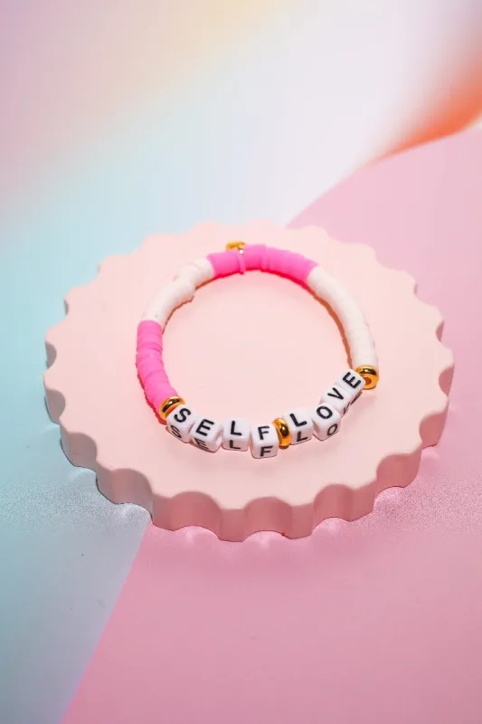 Self Love Inspirational Beaded Bracelet sold by Mulberry and Grand