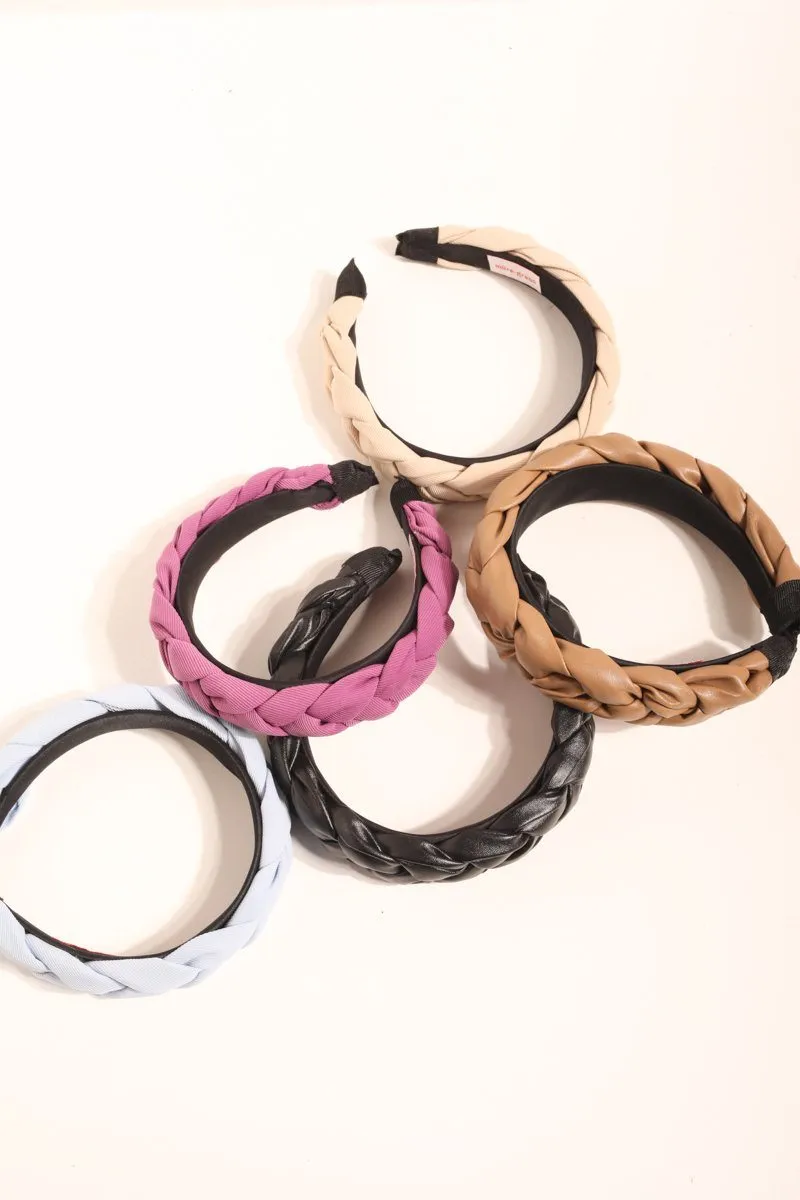 Chunky Braided Headband sold by Mulberry and Grand product image thumbnail 4