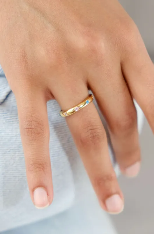 Nina Star Sterling Silver Ring sold by Mulberry and Grand