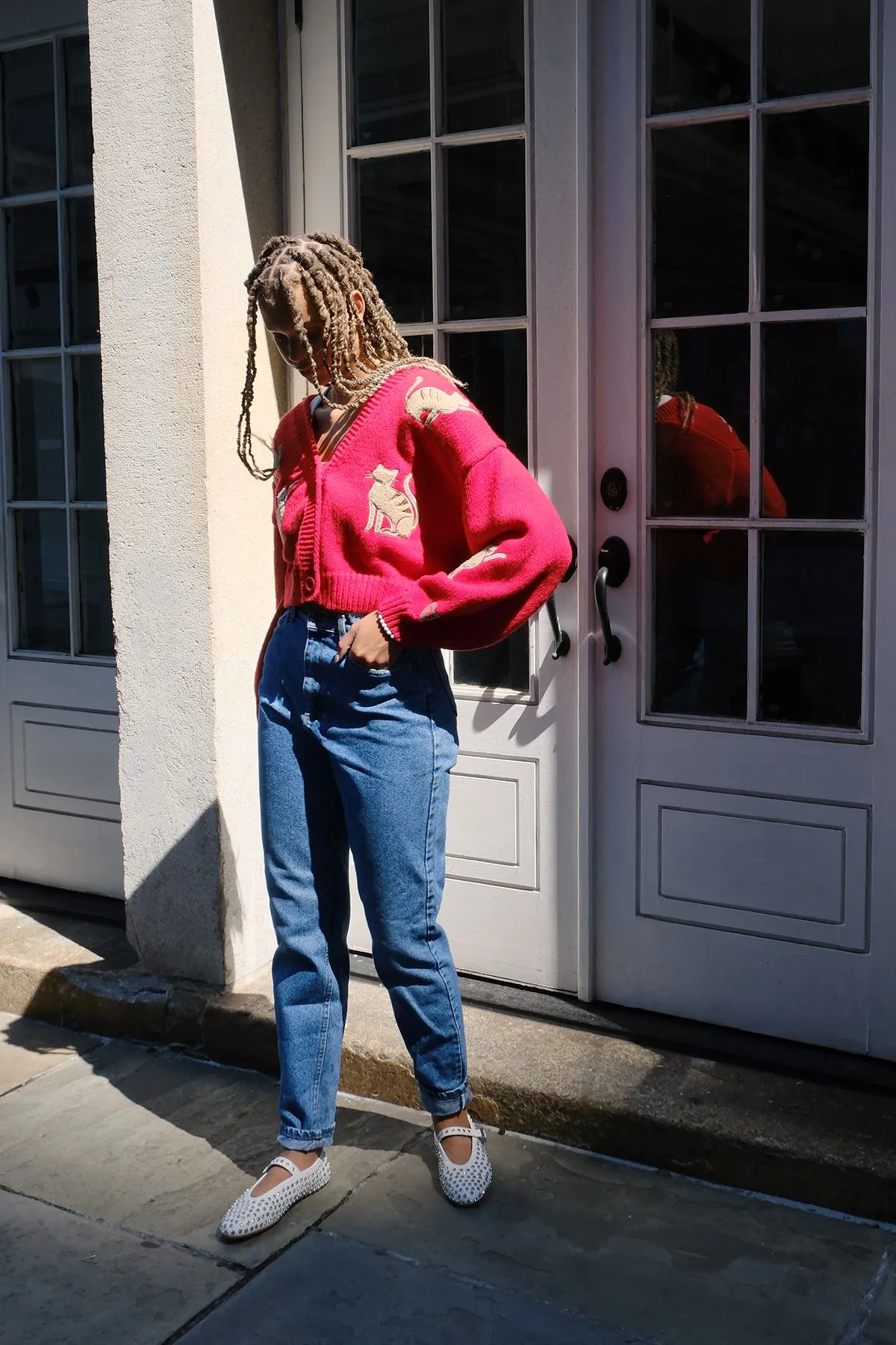 You're the Cats Meow Puff Cardigan sold by Mulberry and Grand product image thumbnail 5