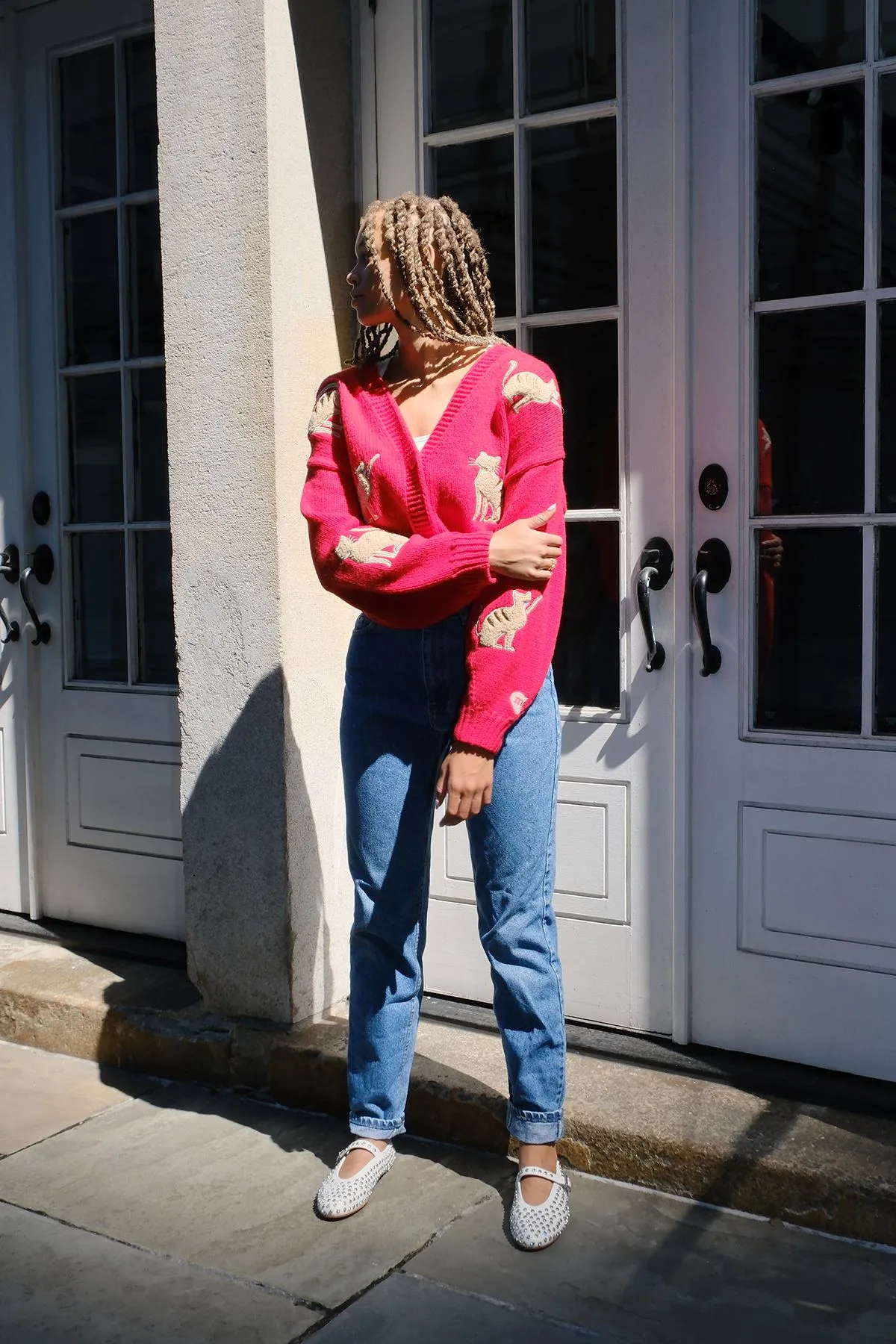 You're the Cats Meow Puff Cardigan sold by Mulberry and Grand product image thumbnail 4