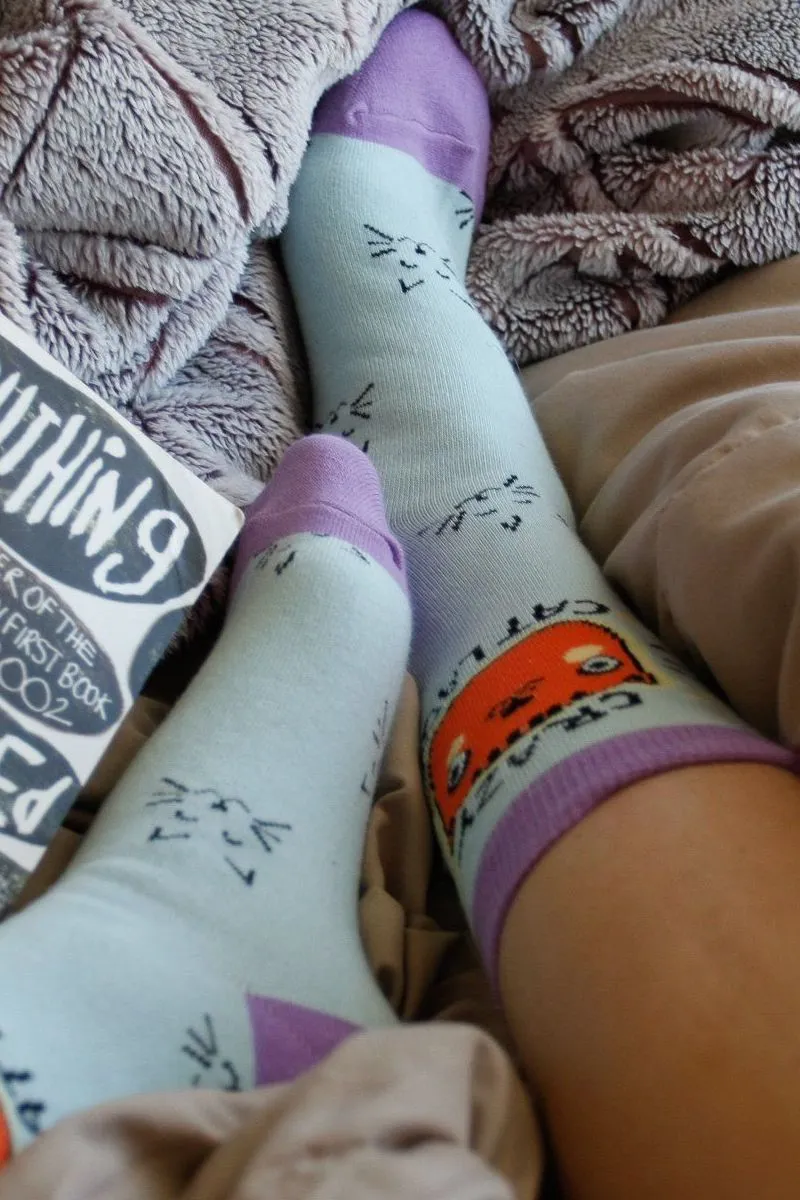 Crazy Cat Lady Socks sold by Mulberry and Grand