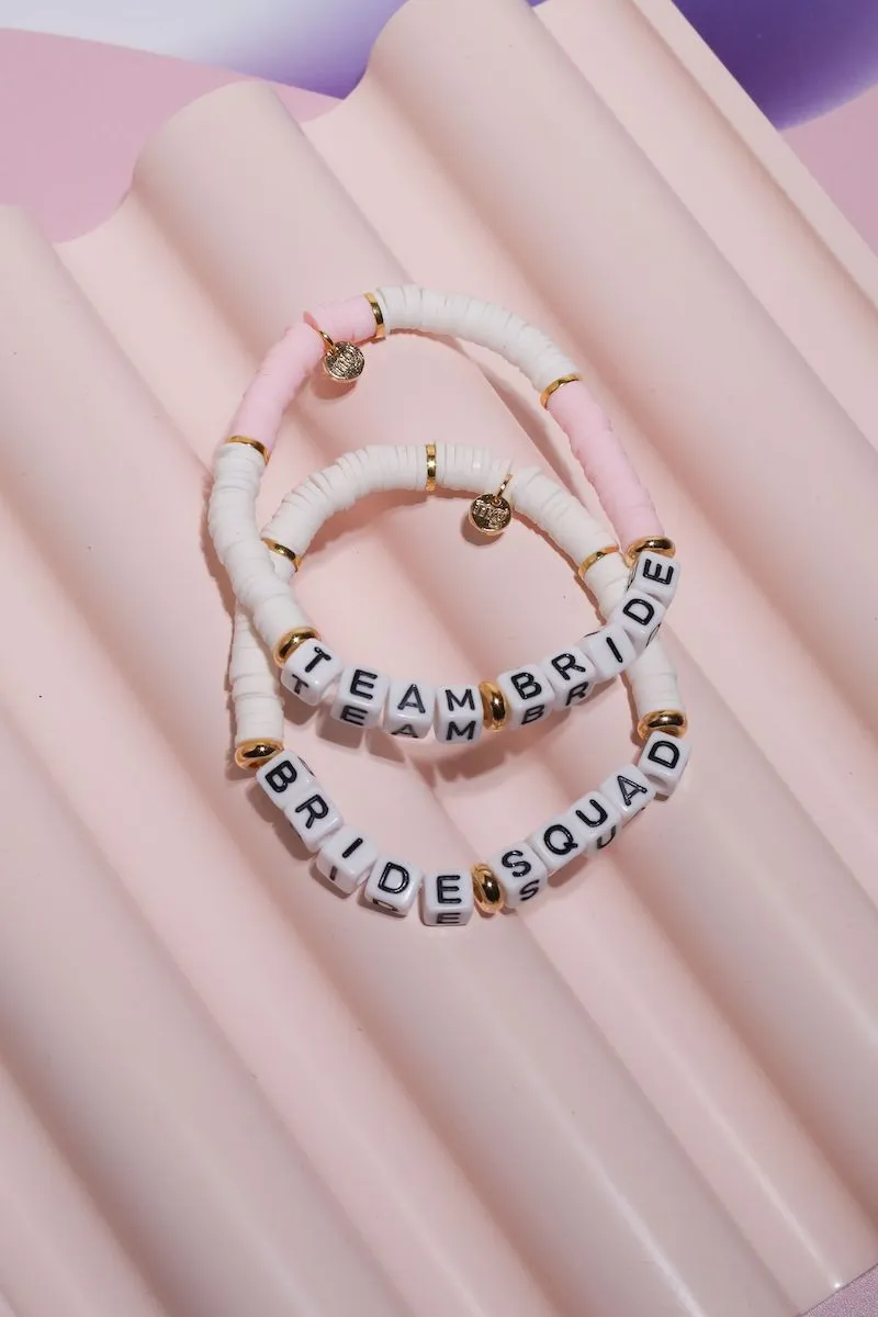 Team Bride Inspirational Beaded Bracelet sold by Mulberry and Grand product image thumbnail 2