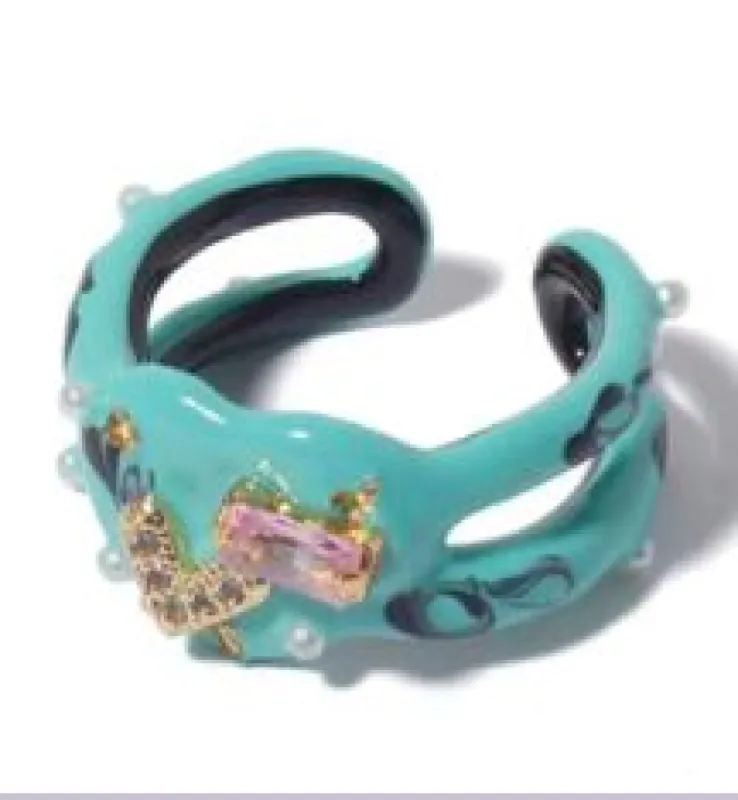 Gadgets & Gizmos Crystal Painted Stacking Ring sold by Mulberry and Grand