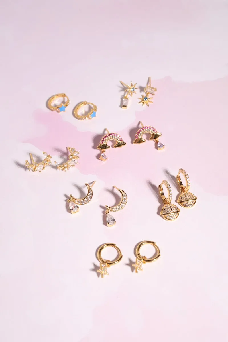 Rainbow Sterling Silver Drop Earrings sold by Mulberry and Grand product image thumbnail 2