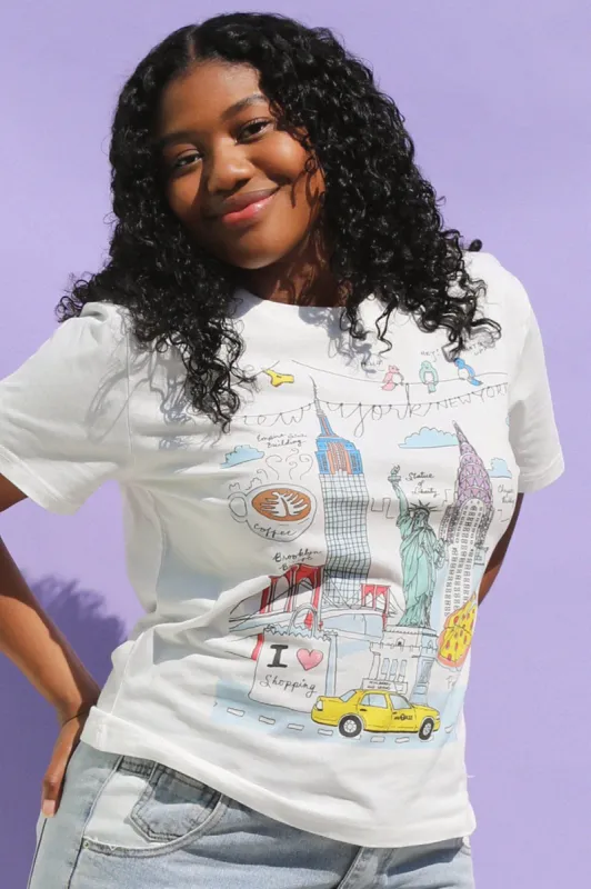NY Illustration T-shirt sold by Mulberry and Grand