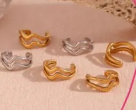 Wavy Ear Cuff sold by Mulberry and Grand