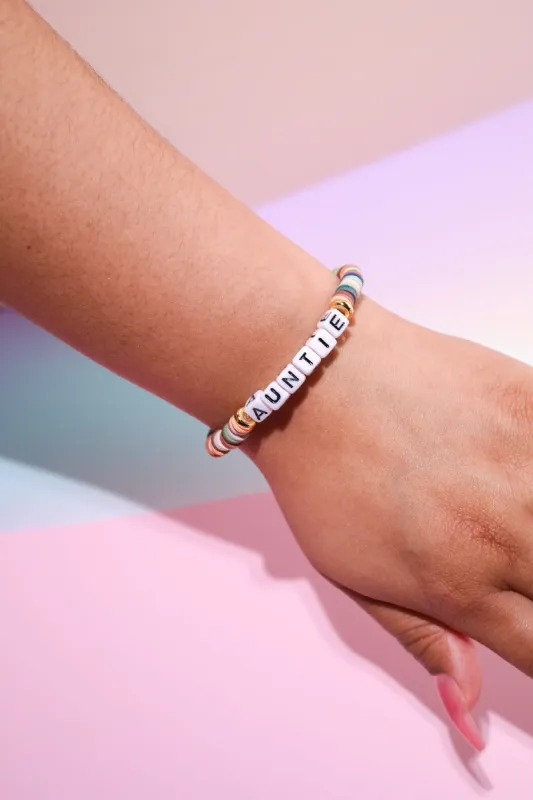 Auntie Inspirational Beaded Bracelet sold by Mulberry and Grand