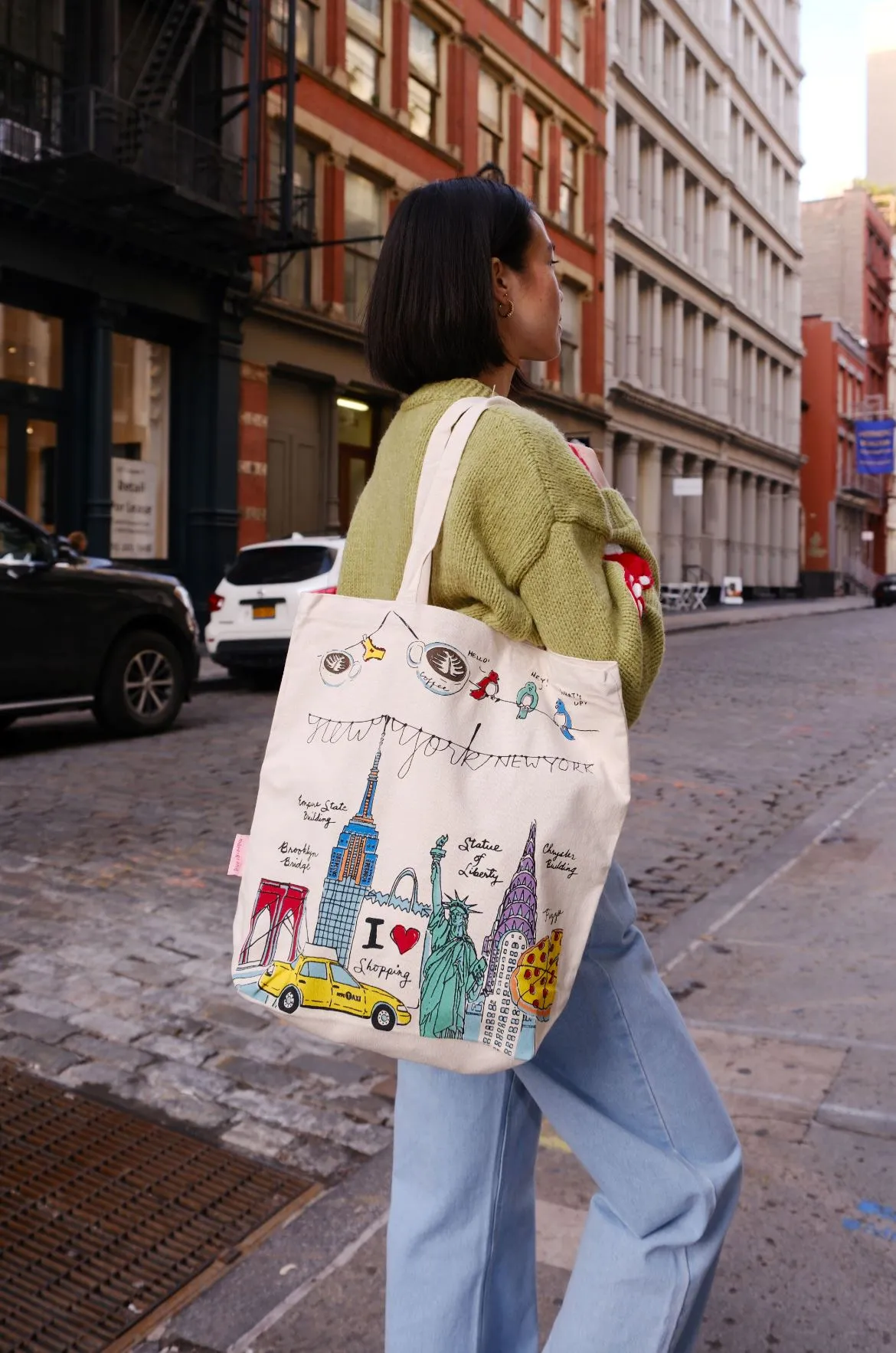 NY Illustration Tote Bag sold by Mulberry and Grand