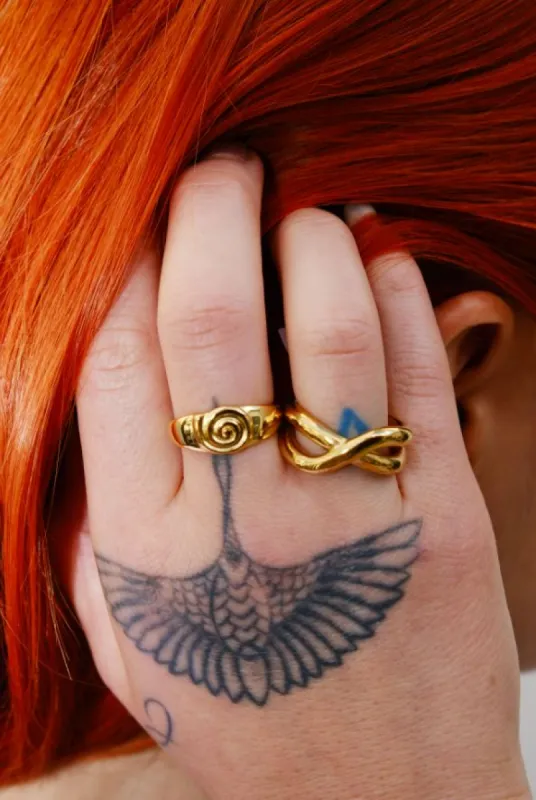 Overlap Stacking Ring sold by Mulberry and Grand