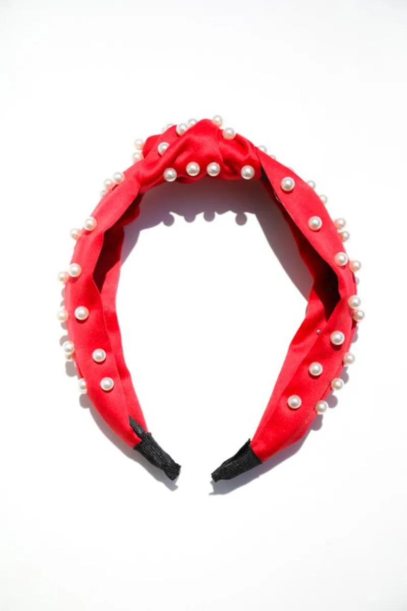 Pearl Satin Headband sold by Mulberry and Grand product image thumbnail 2