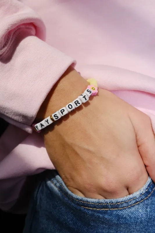 Yay Sports Inspirational Beaded Bracelet sold by Mulberry and Grand