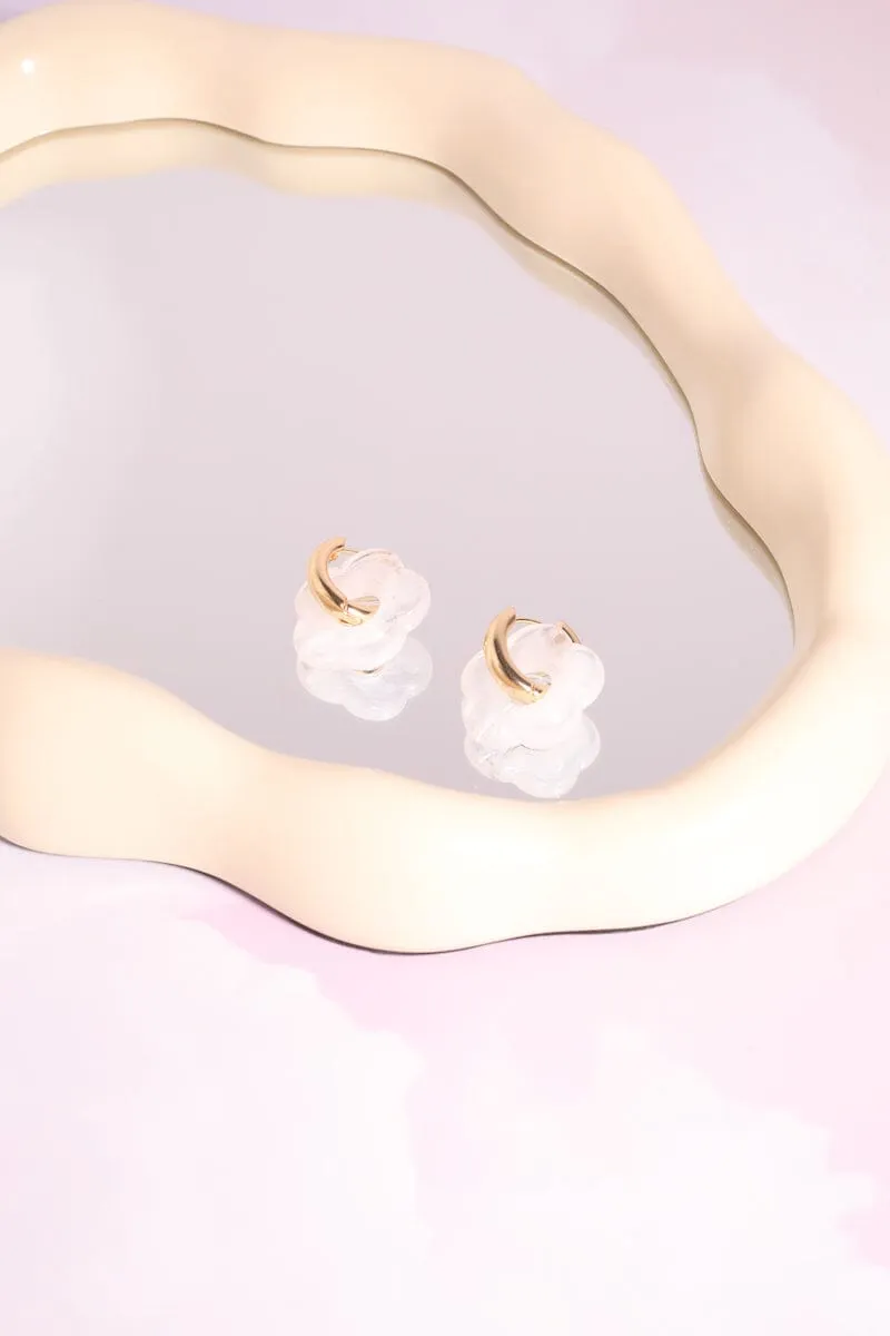 Acrylic Daisy Charm Dangle Earrings sold by Mulberry and Grand product image thumbnail 4