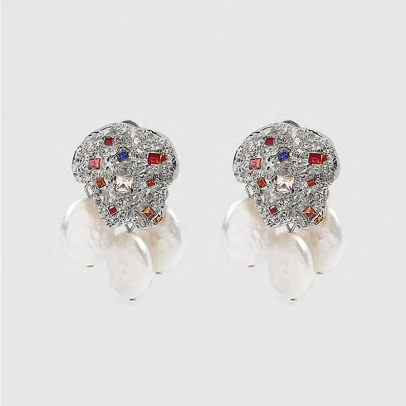 Nava Jewel Pearl Drop Earrings sold by Mulberry and Grand product image thumbnail 5