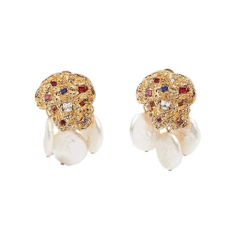 Nava Jewel Pearl Drop Earrings sold by Mulberry and Grand product image thumbnail 4