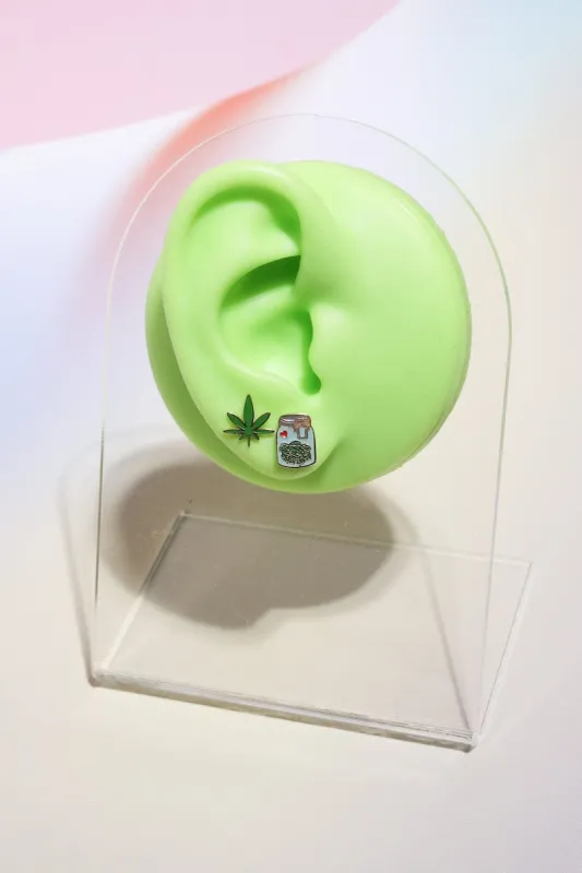 Best Buds Charm Enamel Stud Earrings sold by Mulberry and Grand