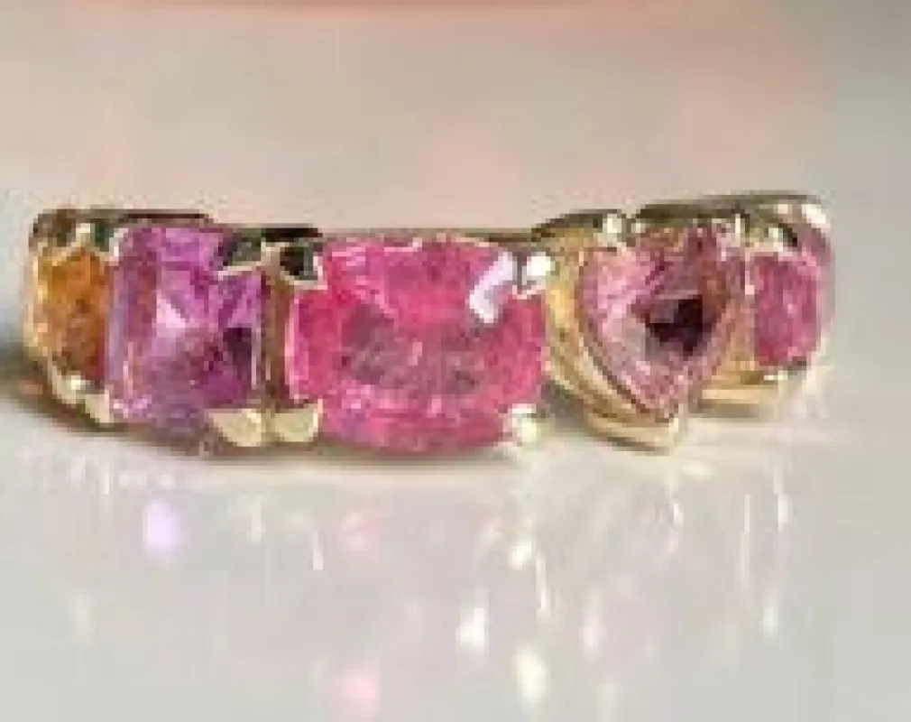 Annalise Heart Stone Sterling Silver Ring sold by Mulberry and Grand