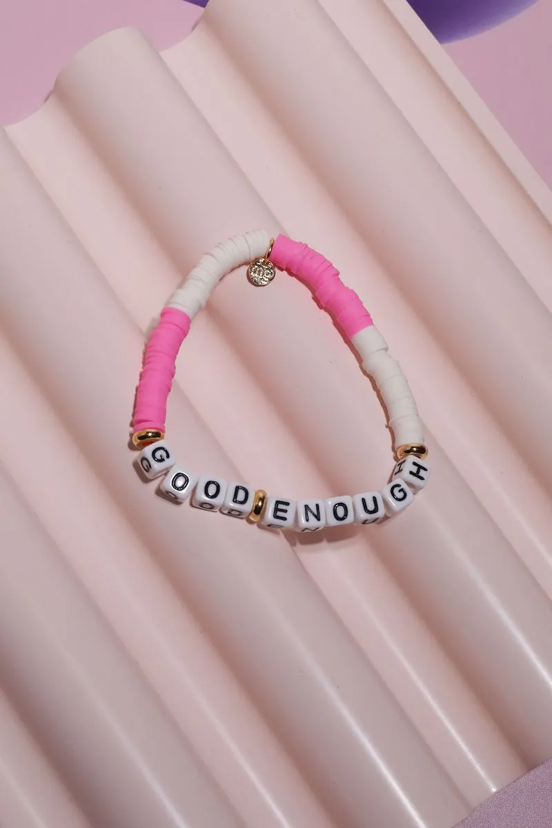 Good Enough Inspirational Beaded Bracelet sold by Mulberry and Grand product image thumbnail 2