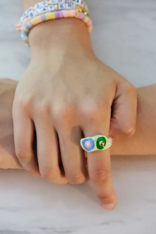 Quinn Painted Stacking Ring sold by Mulberry and Grand