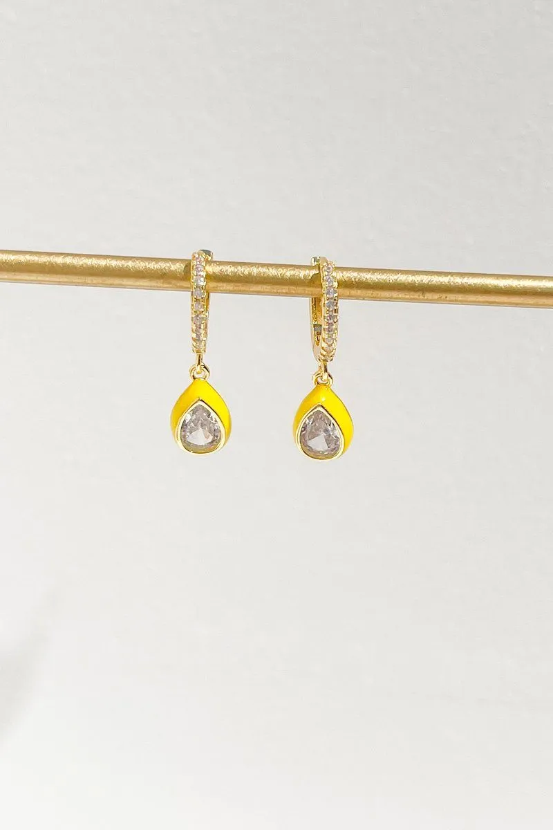 Tear Drop Charm Dangle Earring sold by Mulberry and Grand product image thumbnail 2