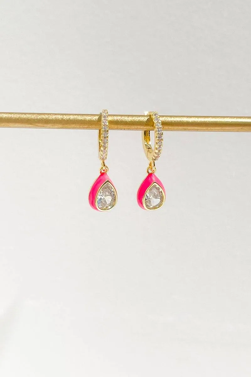 Tear Drop Charm Dangle Earring sold by Mulberry and Grand product image thumbnail 3
