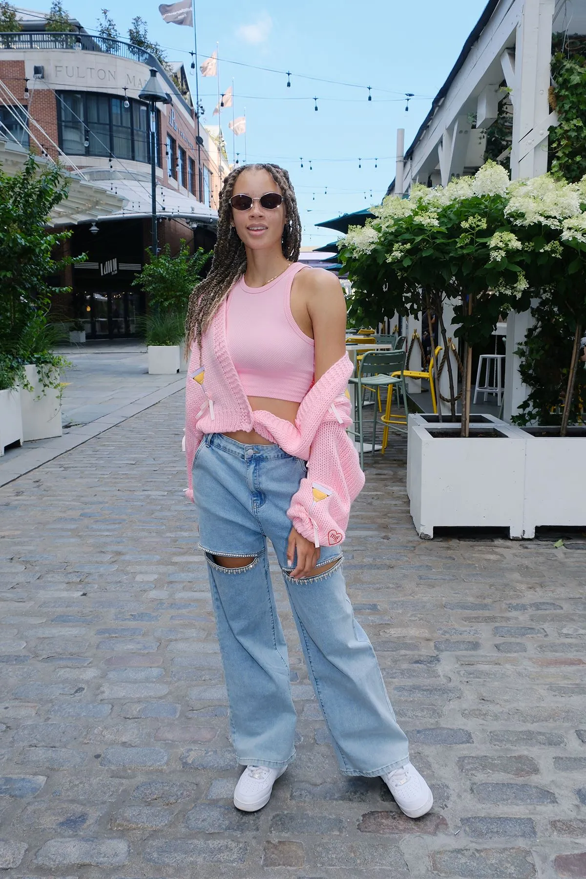 Taylor Rhinestone Cutout Jeans sold by Mulberry and Grand product image thumbnail 2