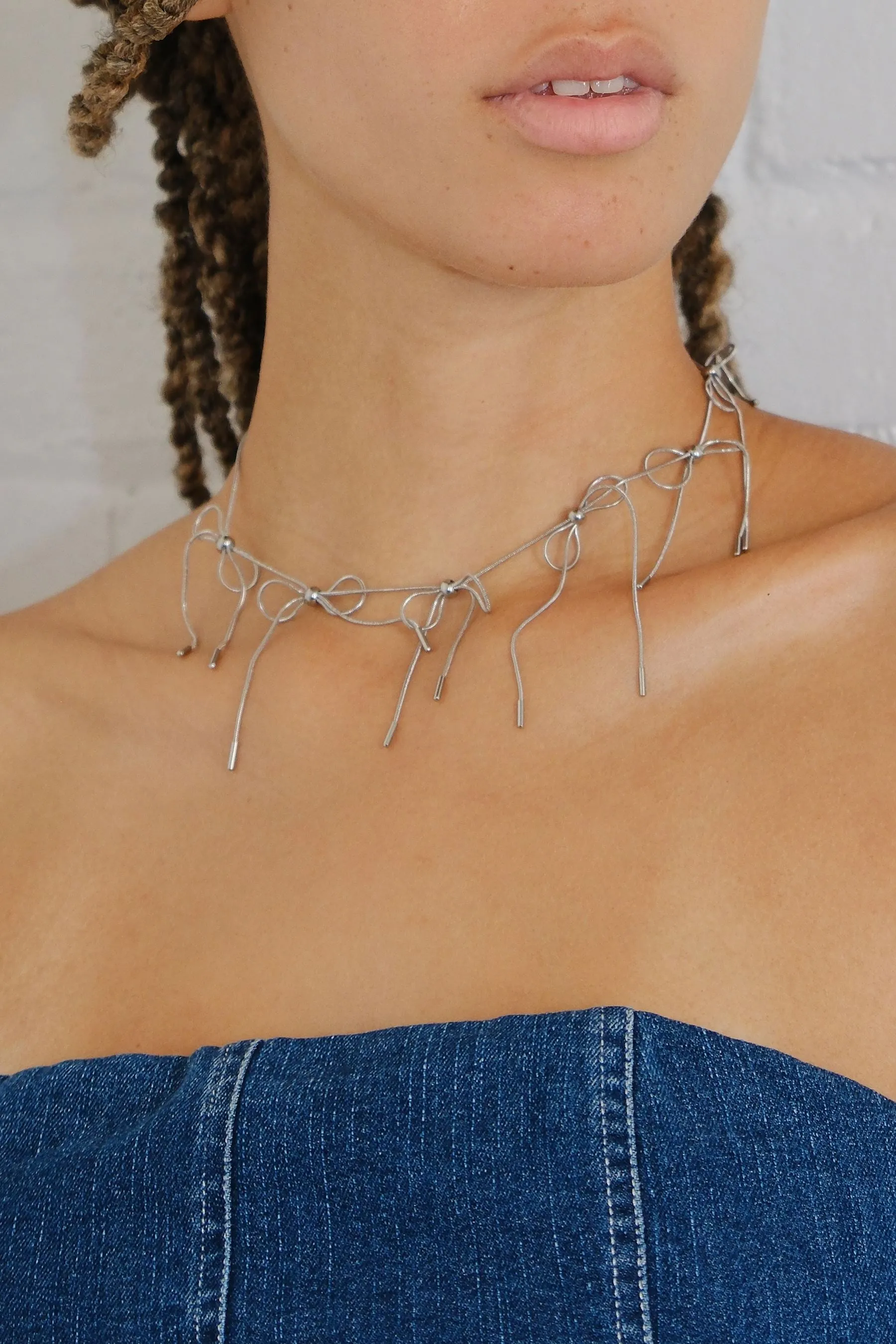 Maxine Bow Chain Necklace sold by Mulberry and Grand product image thumbnail 5