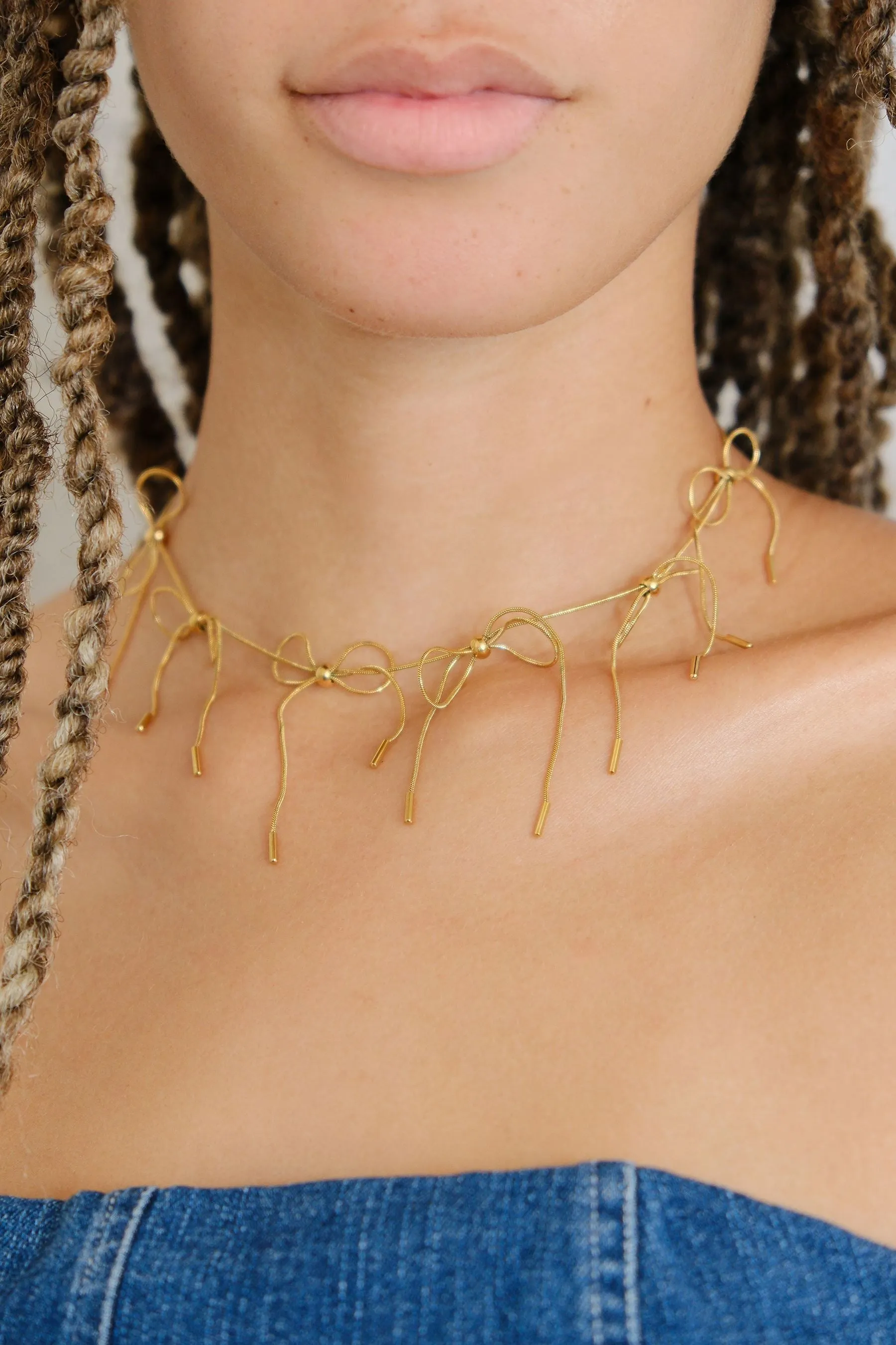 Maxine Bow Chain Necklace sold by Mulberry and Grand product image thumbnail 2