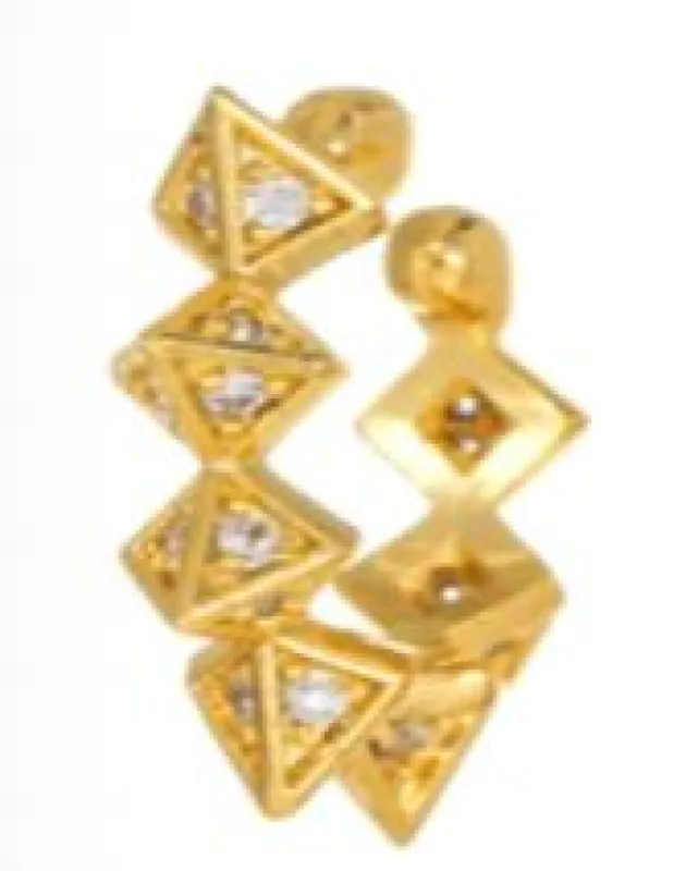 Pyramid Ear Cuff sold by Mulberry and Grand