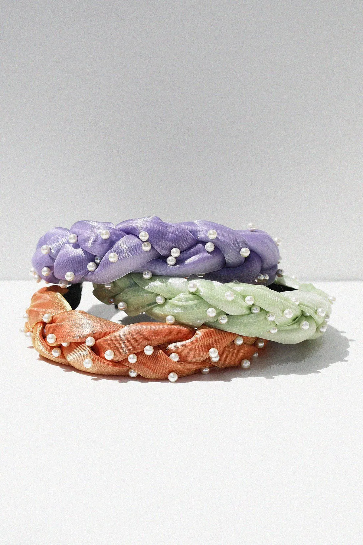 Pearl Braided Headband sold by Mulberry and Grand product image thumbnail 3