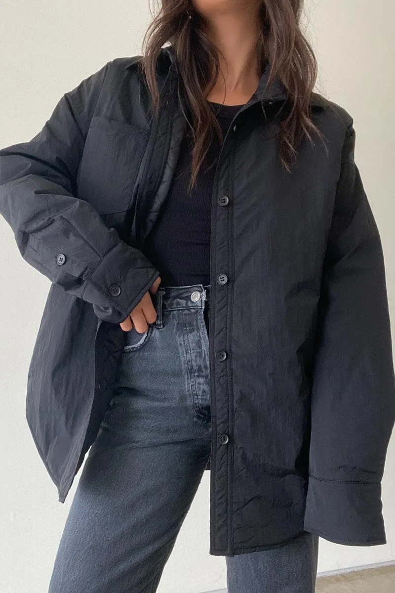 Oversized Padded Shirt Jacket sold by Mulberry and Grand