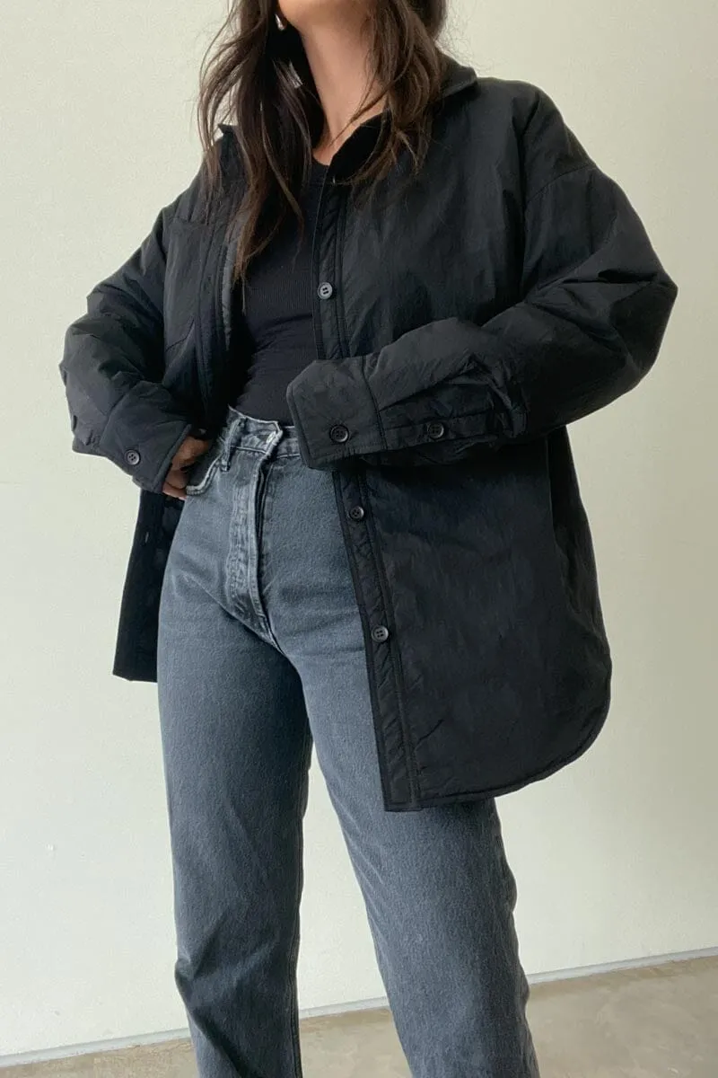 Oversized Padded Shirt Jacket sold by Mulberry and Grand product image thumbnail 3