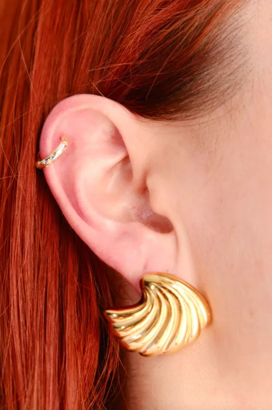 Celestial Sterling Silver Huggie Earrings sold by Mulberry and Grand