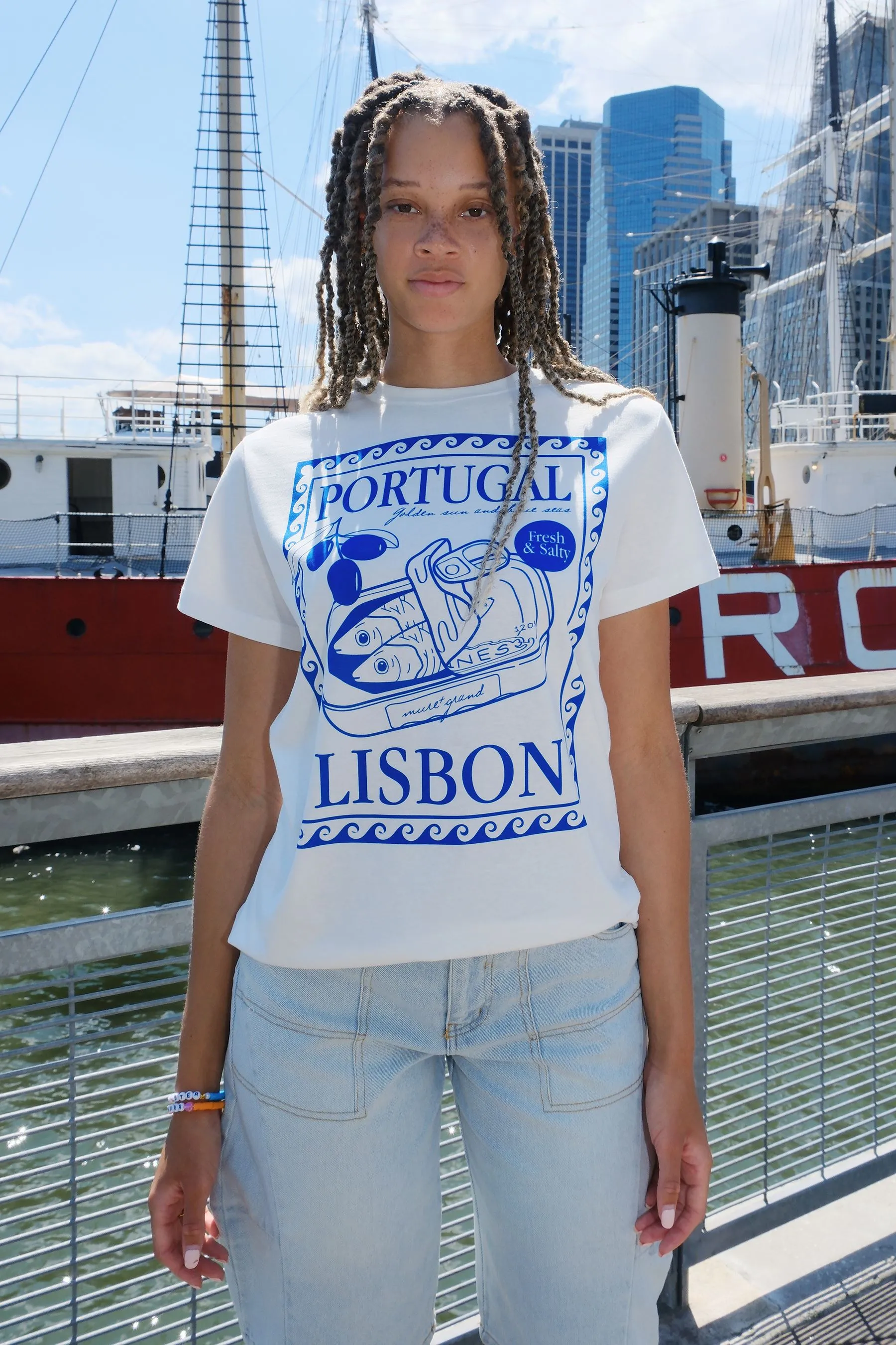Lisbon Portugal Graphic T-Shirt sold by Mulberry and Grand